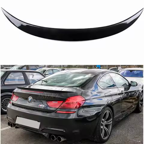 For BMW 6 Series F06 F12 4-door 2-door m6 Style Carbon Fiber Trunk Spoiler Wing 640i 640d 650i