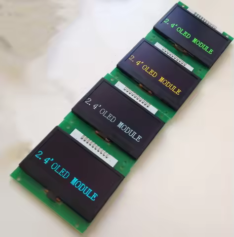 2.4 inch 10PIN Blue/White/Yellow/Green OLED Screen with Adapter Board SSD1309 Drive IC128*64 SPI Int