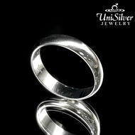 Unisilver 925 Sterling Silver Wedding Band Ring (WR106)