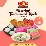 Freshly Handmade Assorted Traditional Kueh (5-10pcs) | Ang Ku Kueh Snacks Cakes