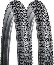 YUNSCM 2-PCS 26" Mountain Bike Tires 26 x 1.95/53-559 Compatible with 26x1.95 26x2.0 Bike Bicycle Ti