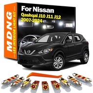 9D MDNG 2 Caus LED Interior Dome Map Nse Plate Light Kit For Nissan Qashqai J10 J11 J12 2007-2019