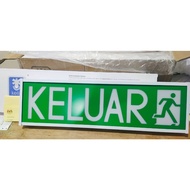 KELUAR SIGN EMERGENCY EXIT