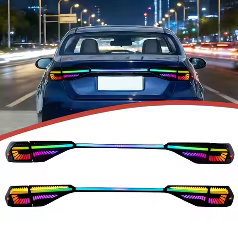LED RGB Tail Lights for Toyota Corolla 2020-2024 Start-up Animation Sequential Signal Rear Lamps Ass