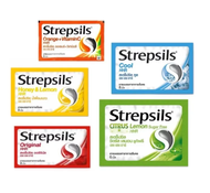 Strepsils HHR สเตร็ปซิล Strepsil ยาอม บรรเทาอาการ เจ็บคอ ชุ่มคอ คอแห้ง ขนาด 8 เม็ด จำนวน 1 ซอง