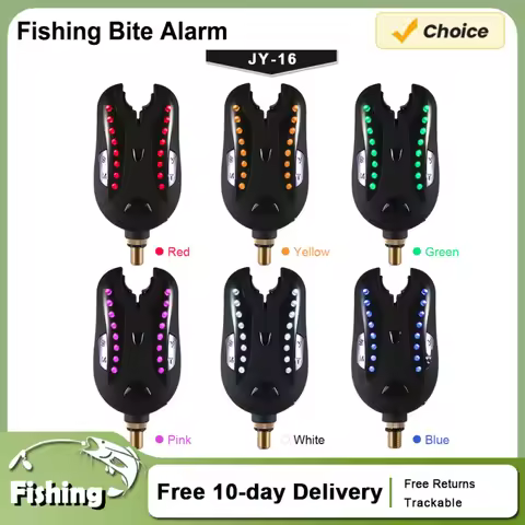 Lixada Fishing Alarm Fishing Bite Alarm Sound Alert Kit Fishing Led Alarm Indicator Fishing Bite Ala