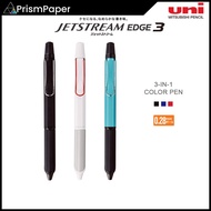 Uni Jetstream Edge 3 Colors Ballpoint Multi Pen 0.28mm Ultra-fine made in japan