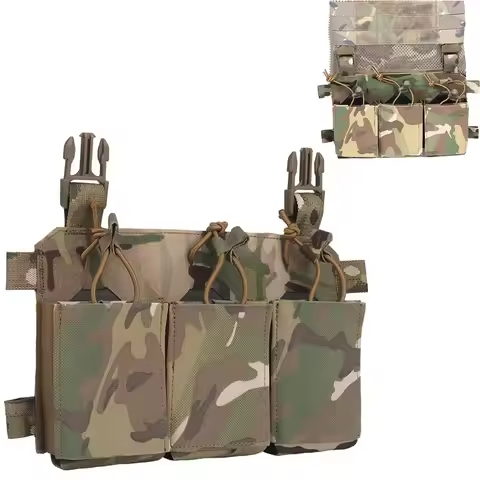 Tactical 556 762 Triple Magazine Pouch M4 AK Hunting Equipments Tool Bag for LV119 CPC JPC V5 Plate 