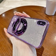 Casing iPhone XR X XS MAX 7 8 7plus 8plus Sparkling Pink Phone Case Electroplated Phone Case with St