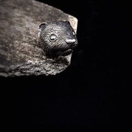 生物學/Mustela putorius furo雪貂 925純銀戒指