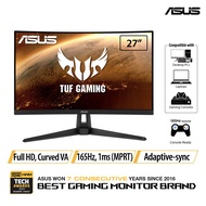 ASUS TUF Gaming VG27VH1B Gaming Monitor –27 inch Full HD (1920x1080), 165Hz (above 144Hz), Extreme Low Motion Blur™, Adaptive-sync, FreeSync™ Premium, 1ms (MPRT), Curved