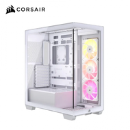 Corsair 海盜船 3500X ARGB 白 全景玻璃機殼 (E-ATX/Type-C/內建風扇側3/支援背插主板/顯卡410mm/塔散170mm)