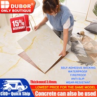 DUBOR Self-Adhesive Vinyl Tiles PVC Floor 60x60cm Concrete can also he used Stickers Flooring Waterp