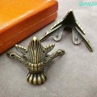 QIANZHI Furniture Leg Antique Vintage Furniture Part Protector Hardware Jewelry Box Corner Bracket