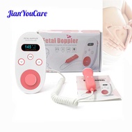 Jianyoucare Ultrasonic Doppler Fetal Heartbeat Detector Home Portable Pregnancy OLED Baby Fetus Heart Rate Monitor No Radiation