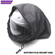 LOVETOUCH Motorcycle Helmet Bag Single Rope Plush Draw Pocket for Moped Bike Full Half Helmet 47x42c