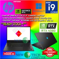 #HP308 USED HP OMEN 17 Gaming Laptop intel i9-13900HX 16GBD5 1TB SSD NVIDIA RTX4080 RTX 4080 12G 240