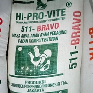 Pur Ayam 511 Voer Chicken Feed Hi Pro Vite 511 Charoen 10 kg package