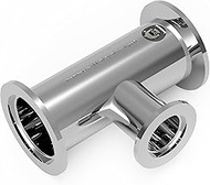 bmotiontech Superior Grade - Unequal TEE with KF40 flange and middle port KF25 flange