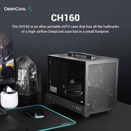 DEEPCOOL CASE CH160 BLACK TEMP GLASS MINI ITX/CASE GAMING/TEMPERED GLASS