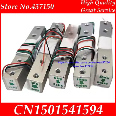 5KG Digital Load Cell Weight Sensor + HX711 Weighing Sensors Ad Module 1kg 2kg 3kg 5kg 10kg 20kg