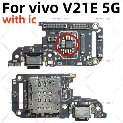 USB Charging Board For vivo V21E 5G USB Charger Jack Port Connector Board Flex Cable Repair Parts