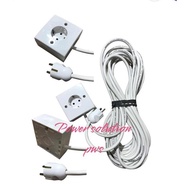 Extension electrical cable extension socket 1 socket 3x1.5mm cable