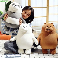 LANAFAY We Bare Bears Birthday Gifts Animation Cartoon Doll Home Decoration Three Bear Plush Pillow Plush Doll