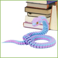 3D Printed Fidget Snake Simulation 3D Print Snake Decor Movable 3D Printed Snake Toy Desk Decoration