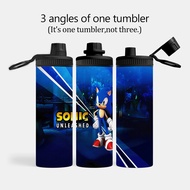 Sonic the Hedgehog Insulated Water Bottles Stainless Steel Wide Mouth Spout Lid 600ml Leakproof Doub