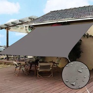 600D Outdoor Waterproof Awning Blackout 99% UV Blocking Polyester Shade Sail Garden Waterproof Awnin