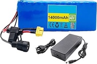 48V 14Ah Electric Bike Lithium Battery,18650 Li-Ion Battery Pack,with 25A BMS +54.6V 2A Charging,for 200W-800W Electric Bike