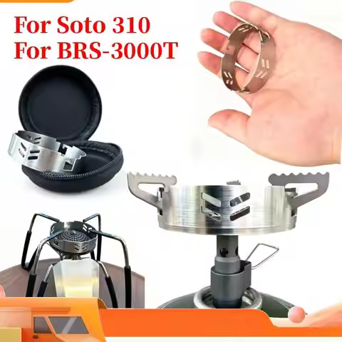 For Soto 310 Spider Oven 304 Stainless Steel Titanium Wind Protection for BRS-3000T Gas Stove Windsh