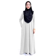 Jubah NOURAH Wanita Muslimah Murah Cantik Tanpa Gosok Ironless Dress XS to 6XL cotton bubble Plus Size