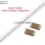 100pcs 1206 SMD Chip Multilayer Ceramic Capacitor 0.5pF - 100uF 2 3 4 5 6 7 8 9 pF 6.8nF 15nF 330nF 