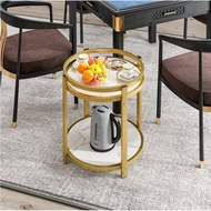 Mahjong Machine Chess Room Coffee Table Minimalist Double-Layer Ashtray Teaware Shelf Mahjong Table Side Table Light Lux