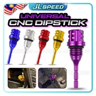 YAMAHA Universal Aluminium Alloy Cnc 4T Engine Oil Gauge Dipstick Oil Level Penutup Minyak Hitam Y15