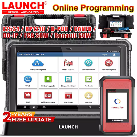 2025 New- LAUNCH X-431 PAD V Elite 10inch Car Diagnostic tools J2534 Online programming DOIP CAN FD