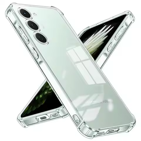Shockproof Airba Clear Phone Case For Tecno Spark 40 Pro Plus Soft Silicone Transparent Airbag Cover