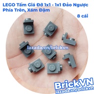 [8 Cái] LEGO Gạch Giá Đỡ 1x1 - 1x1 Đảo Ngược Phía Trên Màu Xám Đậm ID 6225494 36840