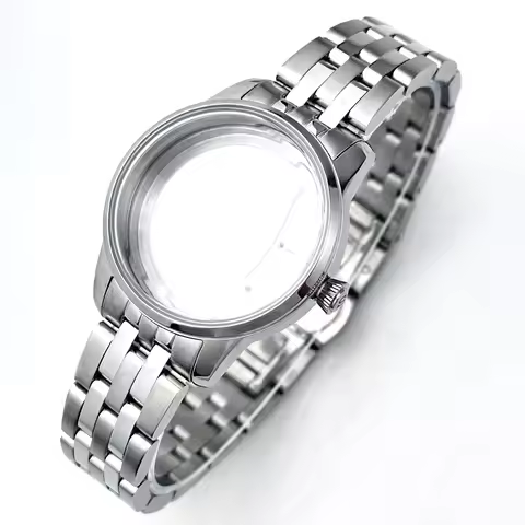 30.3mm Cocktail Time Ladies Watch Case Faceted Edge Domed Crystal NoLogo For Seiko Presage SRE NH35 