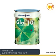 5LT Federal Glo-10 Synthetic Enamel Paint- 5Liters (Cat Minyak Kayu &Besi)