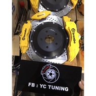 VELLFIRE 30 BREMBO MERAH  READY STOCK FRONT 6POT 18Z  BELAKANG 4POT 18Z+ E BRAKE