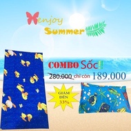 combo nệm nước ngọc thảo 50cmx90cm + 1 gối nước 20cmx30cm