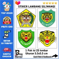 Stiker Dekorasi Tempelan Tempel Dinding Lambang Logo Pejuang Siliwangi Macan Putih Kujang Kembar Sti
