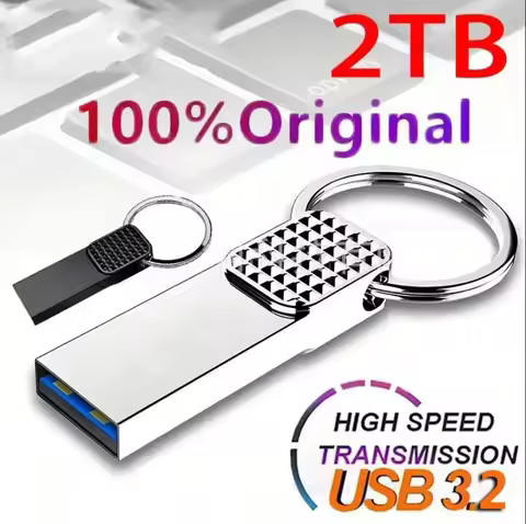2TB USB Mini Flash Drive 3.2 High Speed Pen Drive 1TB Metal Waterproof Type C USB Memory For Compute