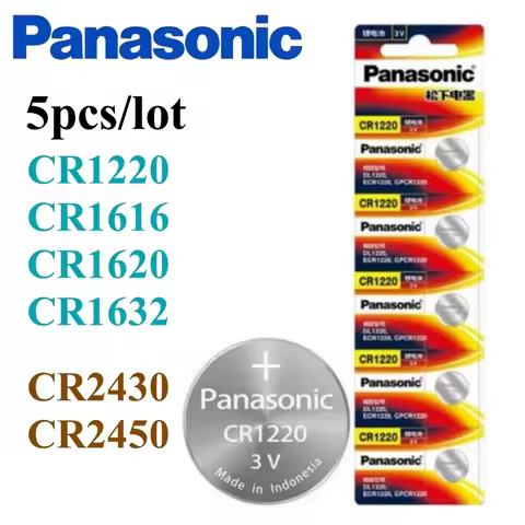 5Pcs Original Panasonic CR1220 CR1632 CR1616 CR1620 CR2430 CR2450 Lithium Battery CR 2430 Batteria C