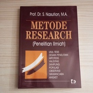 ILMIAH RESEARCH RESEARCH RESEARCH RESEARCH METHODS BOOK BY PROF DR S NASUTION MA