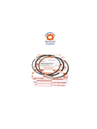 แหวนลูกสูบ ISUZU D-MAX 05 4JJ 4JK1 แท้ห้าง4สูบ ไซล์0.50