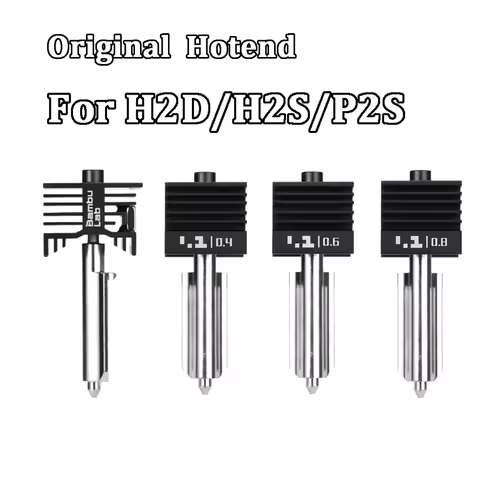 Original Hotend P2S For Bambu Lab H2C Hotend H2S H2D Hotend Hardened steel 0.2/0.4/0.6/0.8mm Stain s